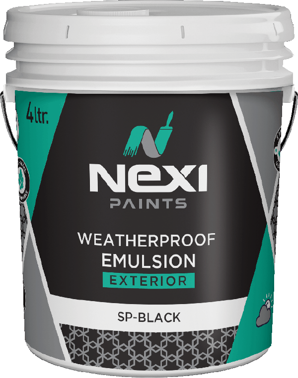 Nexi Black Exterior Emulsion bucket